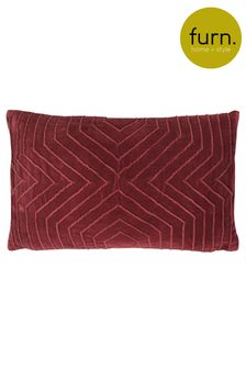 furn. Berry Red Mahal Geometric Polyester Filled Cushion (T26746) | 22 €