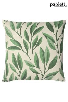 Riva Paoletti Forest Green Laurel Botanical Polyester Filled Cushion (T26747) | kr221