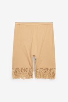 裸色 - 舒適控制蕾絲長款短褲 (T26830) | HK$169
