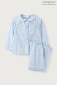 The White Company Fairy Embroidered Scallop Pyjamas