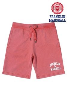 Franklin & Marshall Red Vintage Arch Sweat Shorts (T26978) | ₪ 93 - ₪ 140