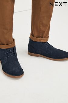 Navy Blue Suede Desert Boots (T28166) | TRY 1.063