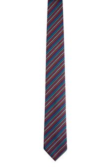 Multicoloured Small Zig Zag - Regular - Pattern Tie (T28226) | kr139