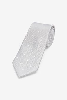 Silver Spot Wide Silk Tie (T28234) | 26 €