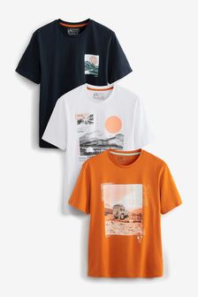 Adventure Mountains Mix 3 Pack Graphic T-Shirt (T28456) | ₪ 111