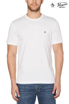 Original Penguin Pinpoint Besticktes T-Shirt, Weiß (T28580) | 34 €