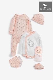 The Little Tailor Pink Aop Rocking Horse Jersey Gift Set (T28810) | MYR 390