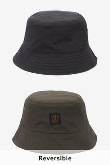 Black/Green Badge - Reversible Bucket Hat (T28866) | kr174