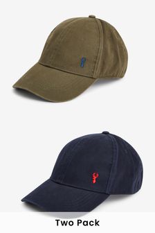 Navy Blue/Khaki Green Caps 2 Pack (T28869) | CA$38