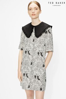Ted Baker White Oscala Exaggerated Collar Mini Dress (T29149) | ₪ 488