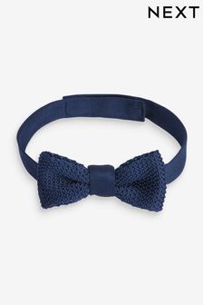 Navy Blue Knitted Bow Tie (1-16yrs) (T29465) | AED23