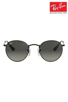 Gläser mit Farbverlauf, Schwarz und Grau - Ray-ban Runde Sonnenbrille mit Metallfassung (T2N598) | 256 €