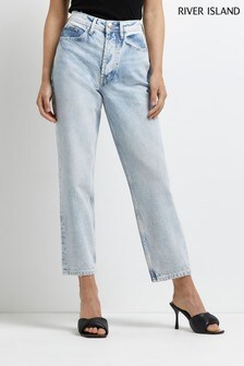 River Island Cyrell Corbett Straight-Jeans aus Denim, Hellblau (T30006) | 21 €