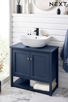 Navy Blue Hampshire Under Sink Storage Unit (T30123) | €179