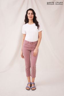 White Stuff Pink Brooke Straight Crop Jeans (T30263) | ₪ 239