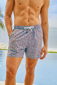 Blue Crab Printed Swim Shorts (T30912) | AED57