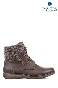 Pavers Ladies Brown Ankle Boots (T30987) | ₪ 186