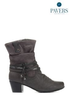Pavers Ladies Heeled Mid Calf Boots (T30994) | kr623