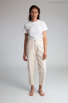 Beaumont Organic Womens Cream Trousers (T31032) | €72