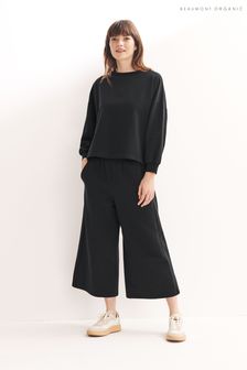 Beaumont Organic Womens Black Nicky Cropped Trousers (T31037) | €61