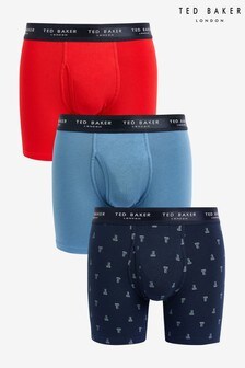 Ted Baker Blue Cotton Fashion Boxer Brief 3 Pack (T33554) | TRY 466