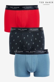 Ted Baker Blue Cotton Fashion Trunk 3 Pack (T33558) | TRY 466