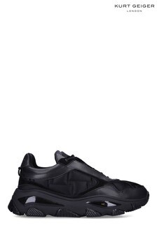 Kurt Geiger London Mens Black Lettie Quilted Trainers (T33617) | 214 €