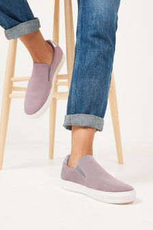 Lilac Purple Flyknit Regular/Wide Fit Forever Comfort® Slip-On Trainers (T34083) | €13