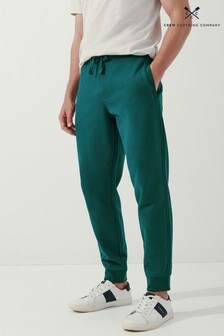 Crew Clothing Company Green Crossed Oars Joggers