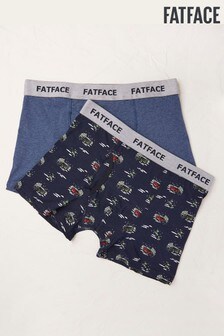 FatFace Blue Land Rover Boxers 2 Pack (T34800) | TRY 233