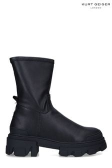 KG Kurt Geiger Black Vegan Trekker Sock Boots (T34945) | $307