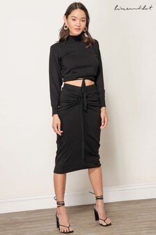 Line & Dot Black Jolie Sweater Midi Skirt (T35170) | €43