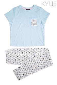 Kylie Girls Blue Teen Frenchie Pyjama Set (T35270) | €18.50
