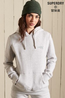 Superdry White Vintage Logo Embroidered Hoodie (T35443) | ₪ 210