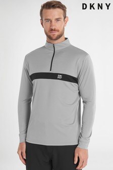 DKNY Sports Silver Tournament Half Zip Sweatshirt (T35932) | 40 €
