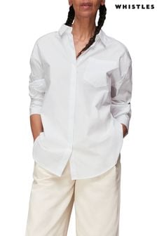 قميص أبيض تلبيس واسع من Whistles  (T36150) | 391 ر.ق