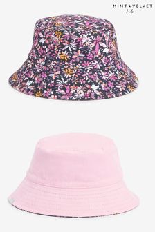 Розовая в цветочек - Mint Velvet Reversible Bucket Hat (T36504) | €18 - €19