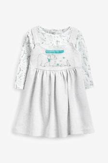 We're Going On A Bear Hunt Pinafore Dress And T-Shirt Set (T36519) | €32