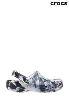 Crocs Black and Whte Marble Print Classic Clog Sandals (T36831) | 60 €
