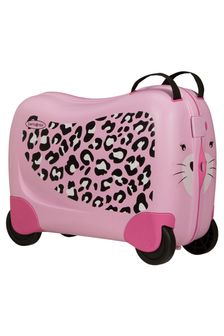 Розовый с леопардовым узором - Детский чемодан Samsonite Dreamrider (T36860) | €111
