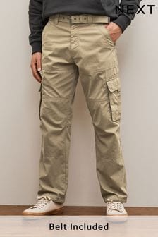 Belted Tech Cargo Trousers