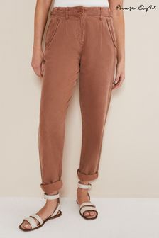 Phase Eight Allora Cut-Out Hem Co-Ord Brown Trousers (T37016) | €38