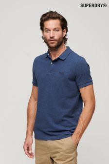Superdry Blue Black Marl Classic Pique Polo Shirt (T37153) | 61 €