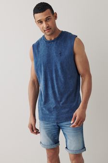 כחול בהיר - גזרה ישרה - מכנסי ג'ינס קצרים (T37189) | ‏80 ₪