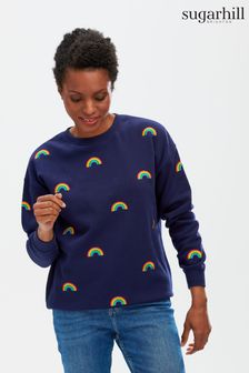 Sugarhill Brighton Mini Navy Blue Rainbows Noah Sweatshirt (T37269) | 73 €