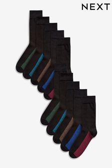 Rich Colour 10 Pack Footbed Socks (T37410) | kr287