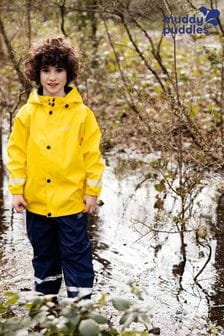 Желтый - Непромокаемая куртка из переработанных материалов Muddy Puddles Rainy Day (T37616) | €52