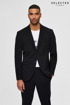 Selected Homme Black Jim Flex Slim Suit Jacket (T37771) | €54