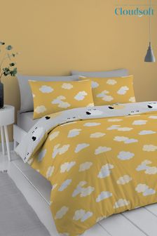 Cloudsoft Grey Counting Sheep Easy Care Duvet Cover and Pillowcase Set (T37838) | ₪ 65 - ₪ 112