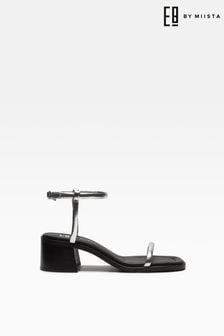 E8 Petia Silver Strappy Heeled Sandals (T37842) | 195 €